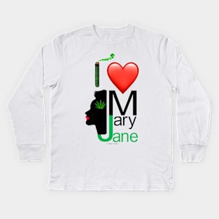 I Love Mary Jane Kids Long Sleeve T-Shirt